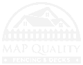 Map Quality Fencing & Decks Transparent White Logo